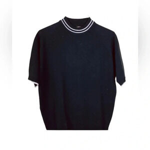 NICK LONDON EUC VINTAGE WOMENS BLACK TOP SHIRT SUMMER CASUAL FALL WINTER SIZE M